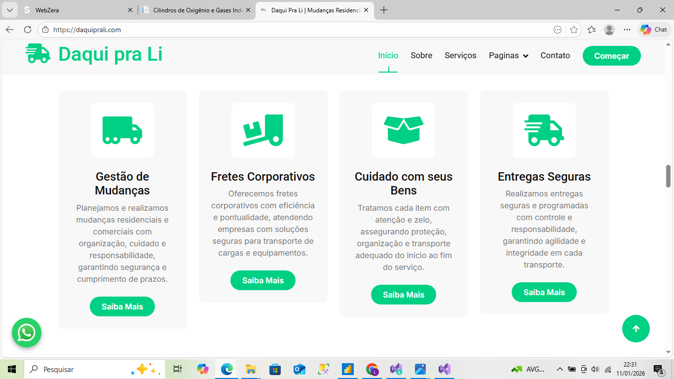 Serviço de mudança residencial